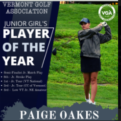 Paige Oakes - VGA 2021 Junior Girls Player of the Year